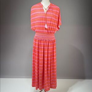 Cabana Life Pink and Orange Patterned Garment (rack9)